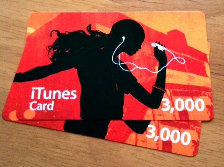 iTunes Card 3000円 x 2枚